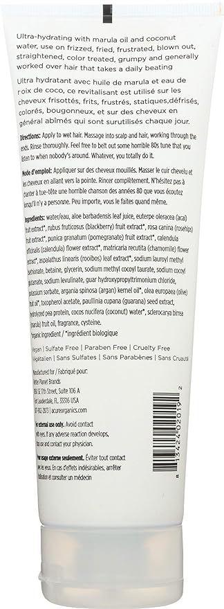 Acure Smooth And Manageable Coconut Shampoo, 8 Ounce