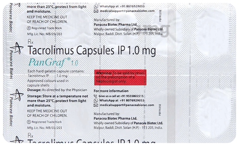 Tacrolim 1mg Capsule