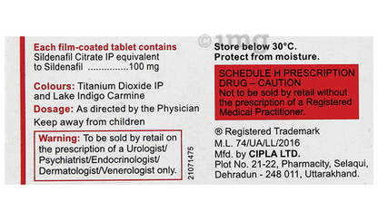 Suhagra 100mg Tablet