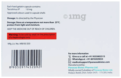 Tacrolim 1mg Capsule