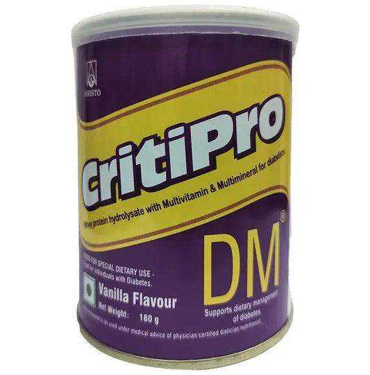Critipro DM Powder with Whey Protein for Nutritional Support | Flavour Vanilla - Classic Derma