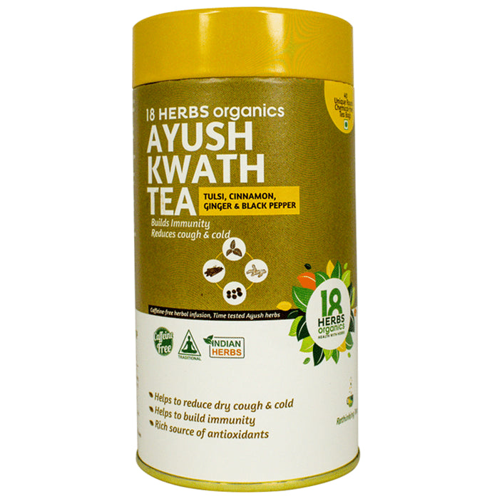 18 Herbs Organics Ayush Kwath Tea Bag (1.5gm Each) - Classic Derma