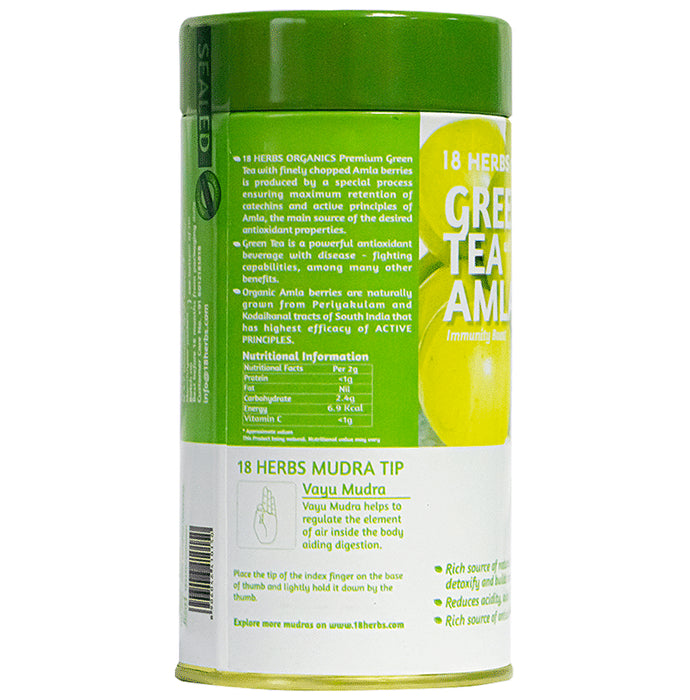 18 Herbs Organics Green Tea Bag (1.25gm Each) with Amla