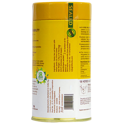 18 Herbs Organics Green Tea Bag (1.25gm Each) with Lemon