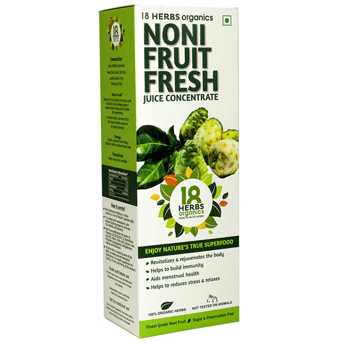 18 Herbs Organics Noni Fruit Fresh Juice Concentrate - Classic Derma