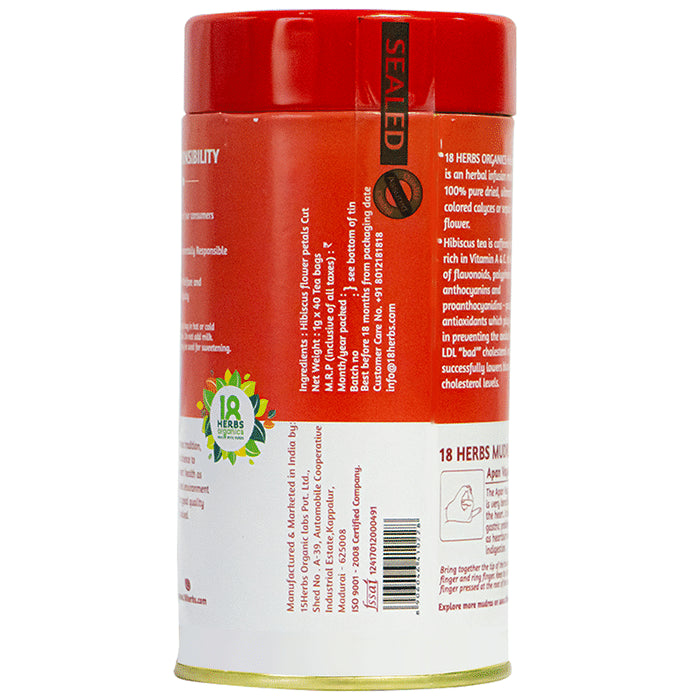 18 Herbs Organics Hibiscus Tea Bag (1gm Each)