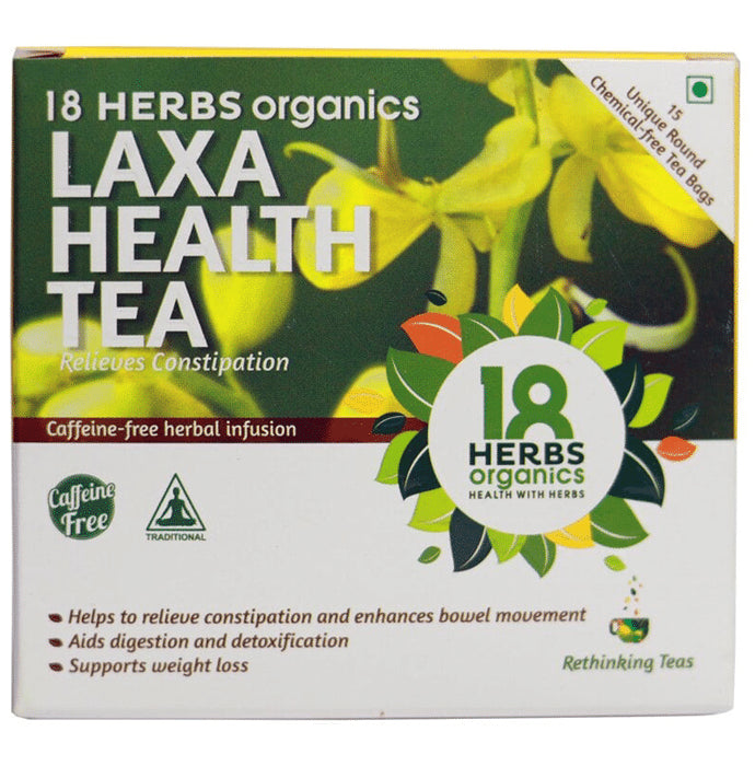 18 Herbs Organics Laxa Health Tea Bag (1.3gm Each) - Classic Derma