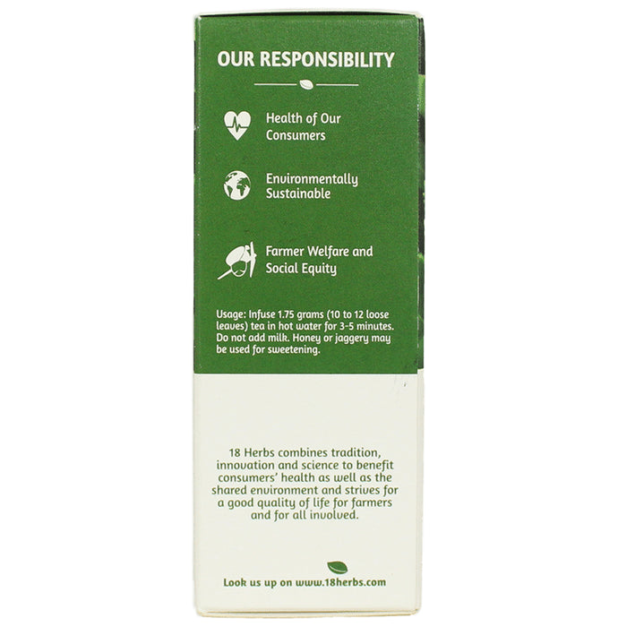 18 Herbs Organics Premium Green Tea Loose Green Tea Leaves