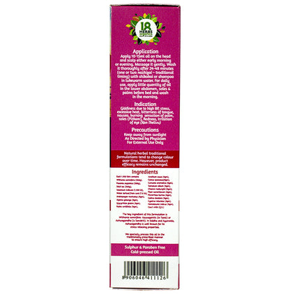 18 Herbs Organics Stress Relief Oil Aswaganthi Balalashathi Thailam