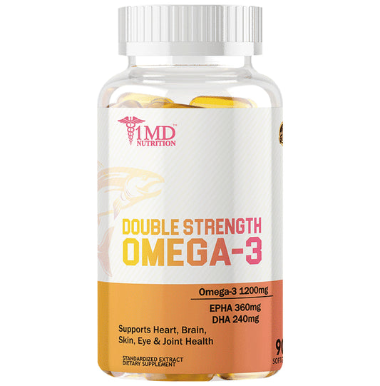 1MD Nutrition Double Strength Omega 3 Softgel - Classic Derma