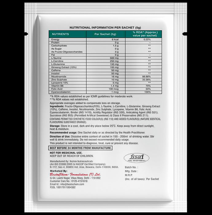 1Must Multivitamins with Key Nutrients Sachet (5gm Each) Sugar Free Orange