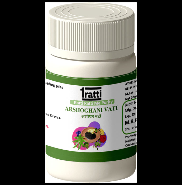 1ratti Arshoghani Vati Tablet (60 Each) - Classic Derma