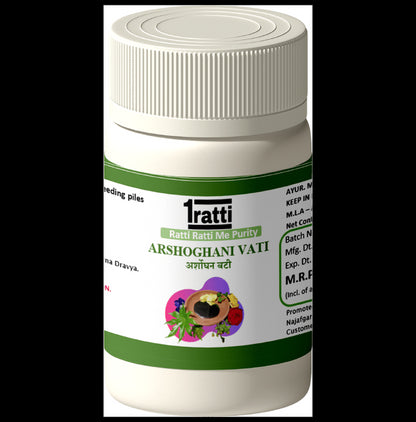 1ratti Arshoghani Vati Tablet (60 Each) - Classic Derma