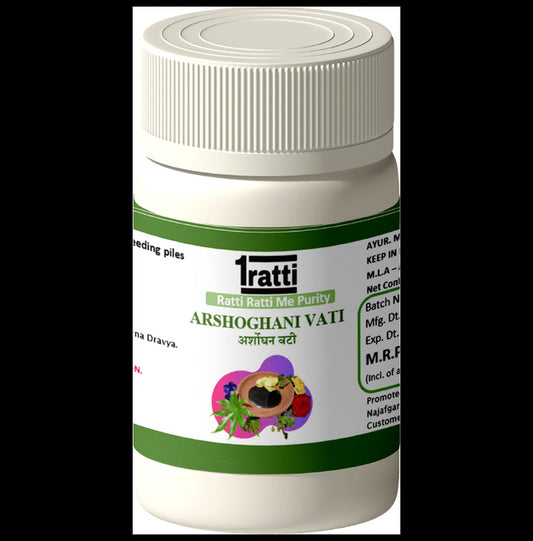 1ratti Arshoghani Vati Tablet (60 Each) - Classic Derma