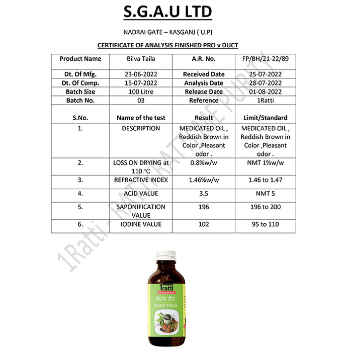 1ratti Bilva Taila