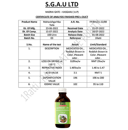 1ratti Mahavishgarbh Taila