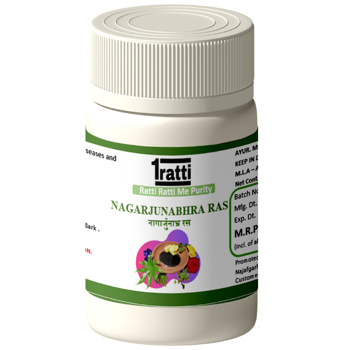 1ratti Nagarjunabhra Ras (60 Each) - Classic Derma