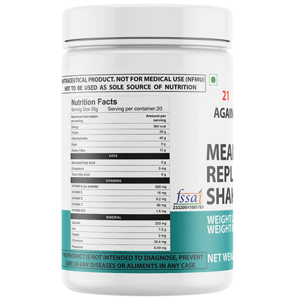 21 Again Slim Shake Meal Replacement Powder Chocolate