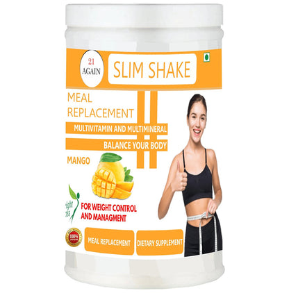 21 Again Slim Shake Meal Replacement Powder Mango - Classic Derma