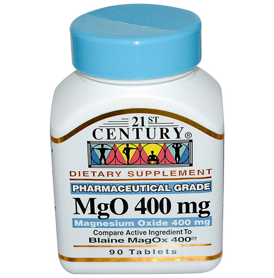 21st Century MgO, Magnesium Oxide 400mg Tablet - Classic Derma