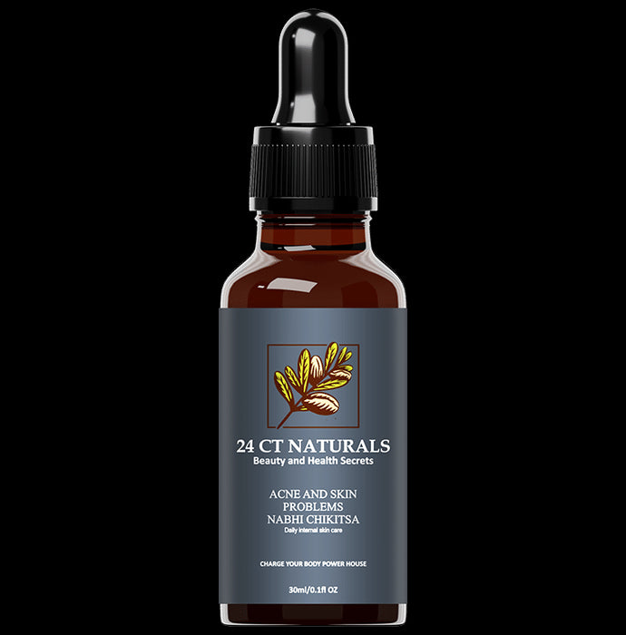 24 CT Naturals Acne and Skin Problems Nabhi Chikitsa Oil