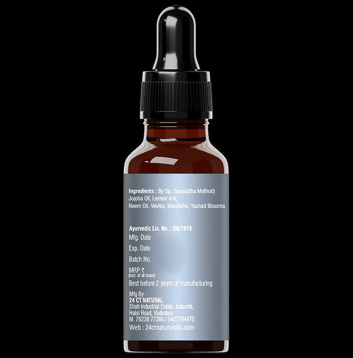 24 CT Naturals Acne and Skin Problems Nabhi Chikitsa Oil