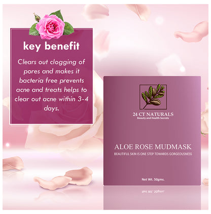 24 CT Naturals Aloe Rose Mudmask