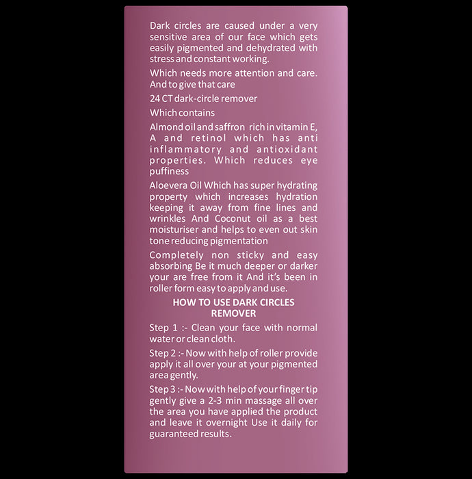 24 CT Naturals Dark Circle Remover Oil