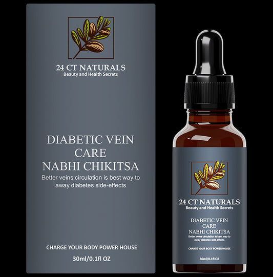 24 CT Naturals Diabetic Vein Care Nabhi Chikitsa Oil - Classic Derma