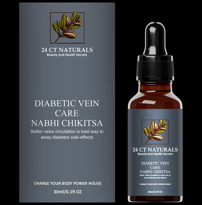 24 CT Naturals Diabetic Vein Care Nabhi Chikitsa Oil