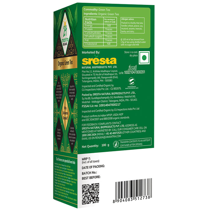24 Mantra Organic Green Tea