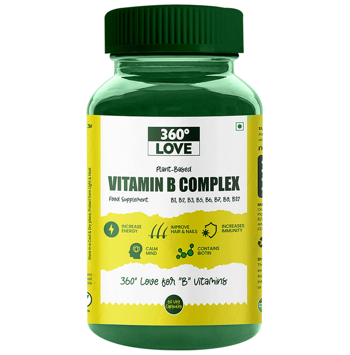 360° Love Vitamin B Complex Veg Capsule - Classic Derma