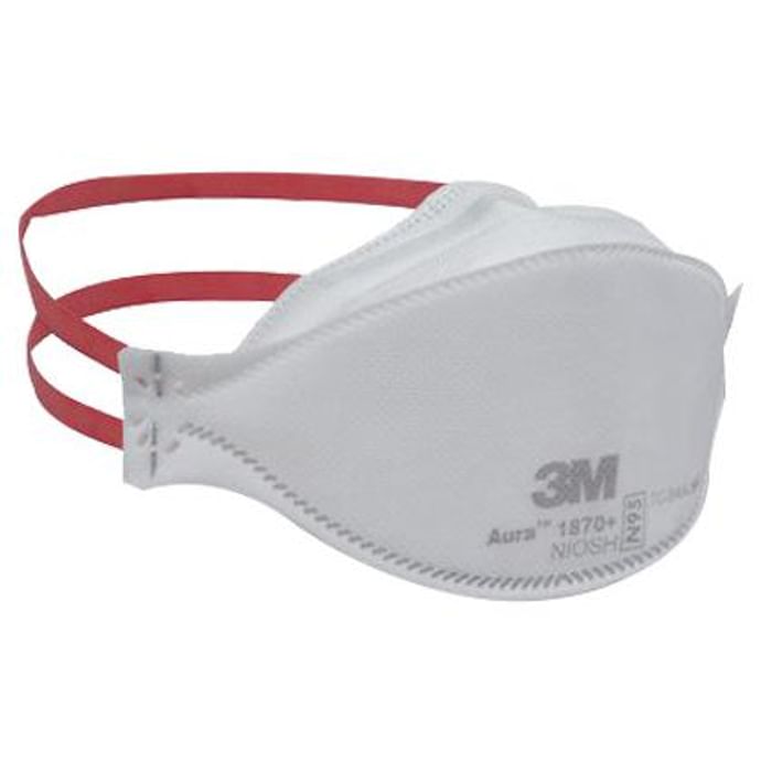 3M Aura 1870+ N95 Health Care Particulate Respirator Mask Pack of 120
