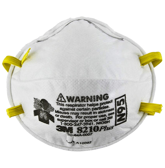 3M N95 8120 Plus Particulate Respirator Mask White - Classic Derma