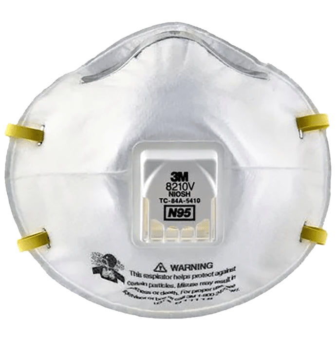 3M N95 8210V Particulate Respirator Mask White - Classic Derma
