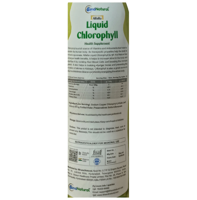 6th and Natural Alfalfa Liquid Chlorophyll