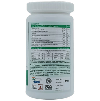 6th and Natural Glucosamine with MSM Tablet