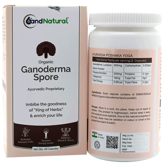 6th and Natural Organic Ganoderma Spore Capsule - Classic Derma