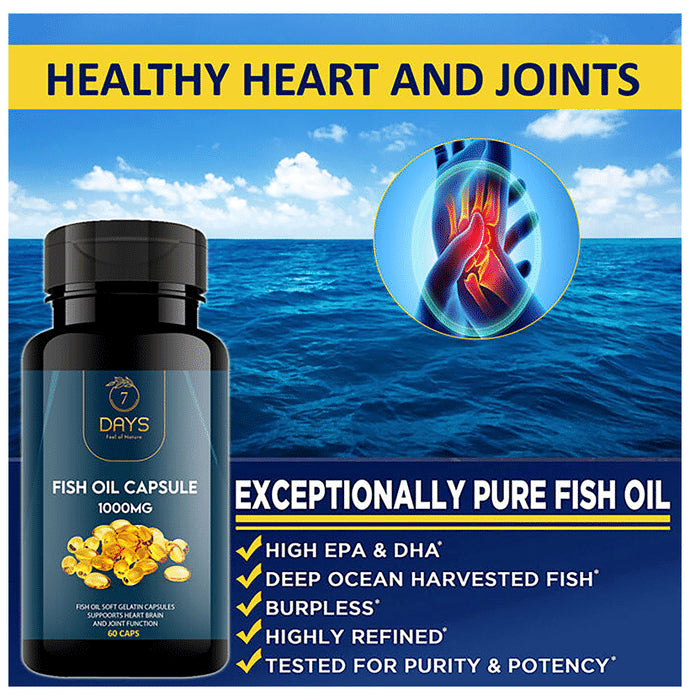 7Days Fish Oil 1000mg Capsule