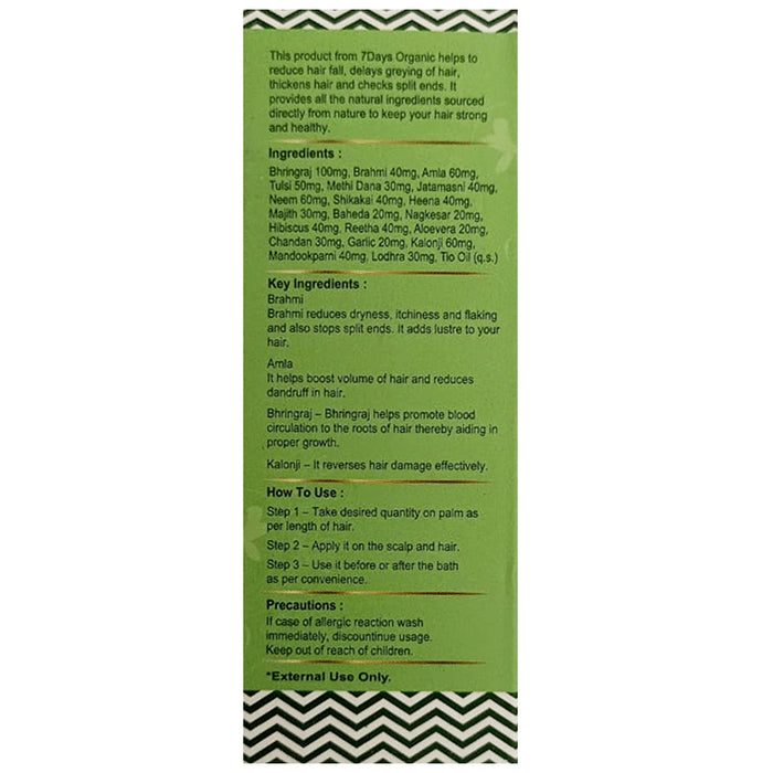 7Days Hair Growth Vitalizer Oil