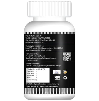 7Days Shilajit 500mg Capsule