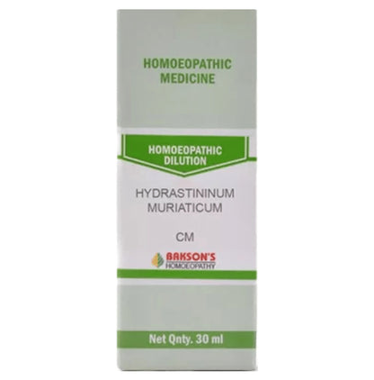 Bakson's Homeopathy Hydrastininum Muriaticum Dilution CM - Classic Derma