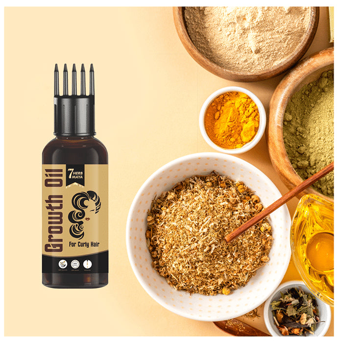 7Herbmaya Growth Oil for Curly Hair