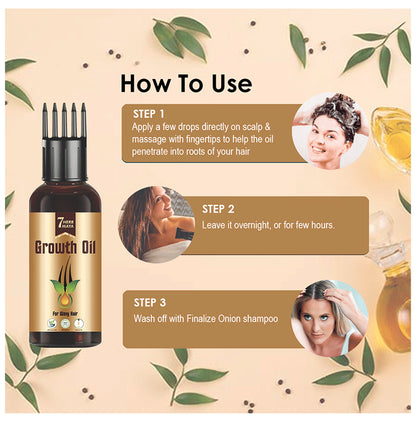 7Herbmaya Growth Oil for Wavy Hair