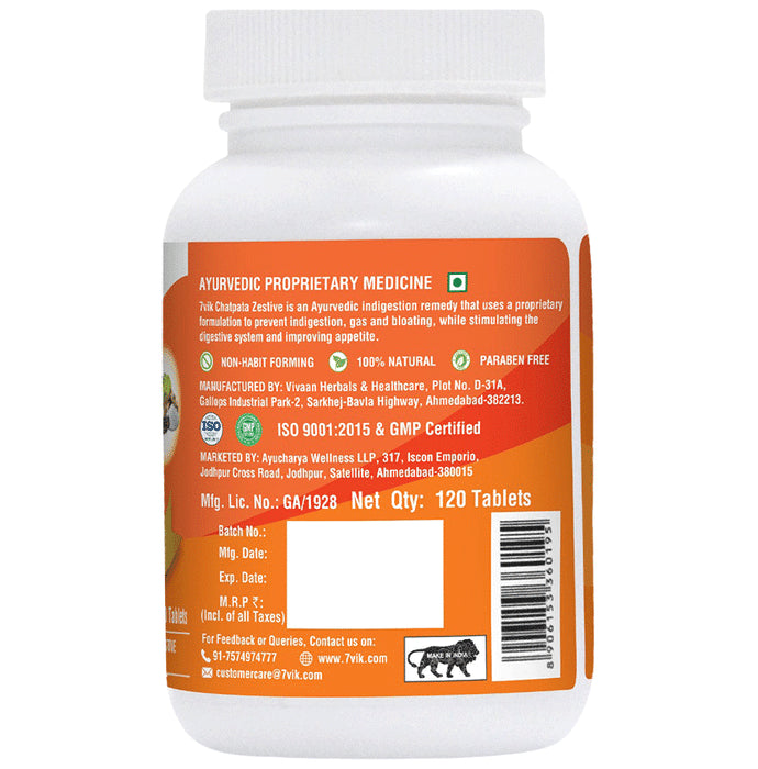 7vik Chatpata Zestive Digestive Tablet