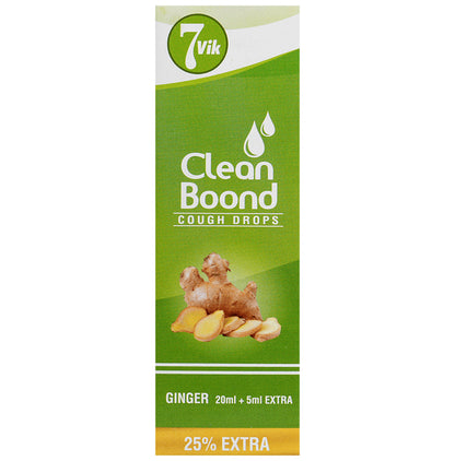 7vik Clean Boond Cough Drops Ginger - Classic Derma