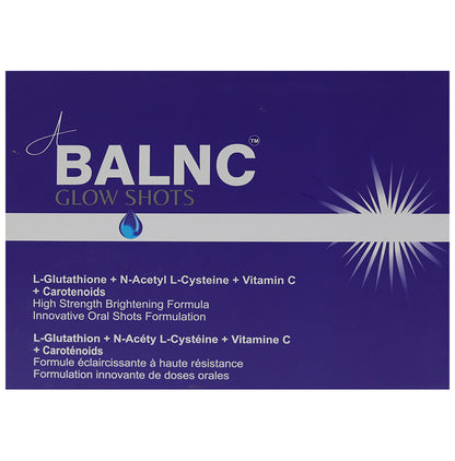 A Balnc Glow Oral Shots | With Glutathione, NAC, Vitamin C & Carotenoids for Skin
