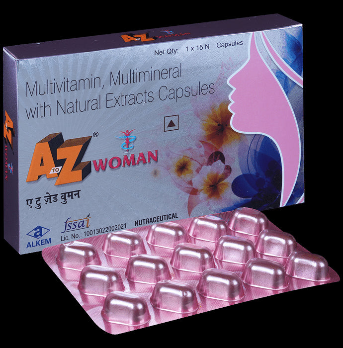 A to Z Women Capsule with Multivitamins, Multiminerals & Natural Extracts - Classic Derma