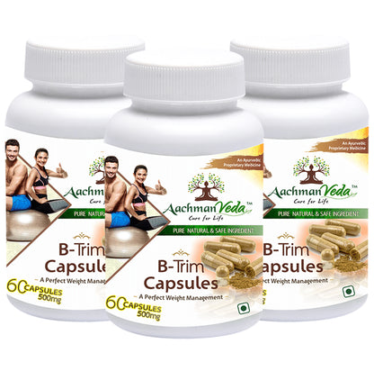 Aachman Veda A Perfect Weight Management B-Trim 500mg Capsule (60 Each) - Classic Derma