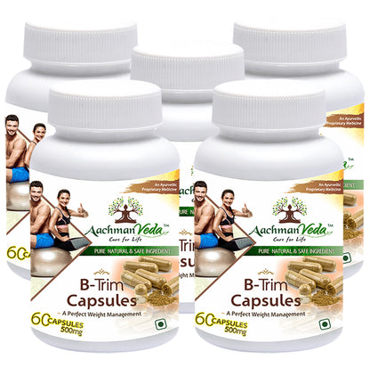 Aachman Veda A Perfect Weight Management B-Trim 500mg Capsule (60 Each) - Classic Derma